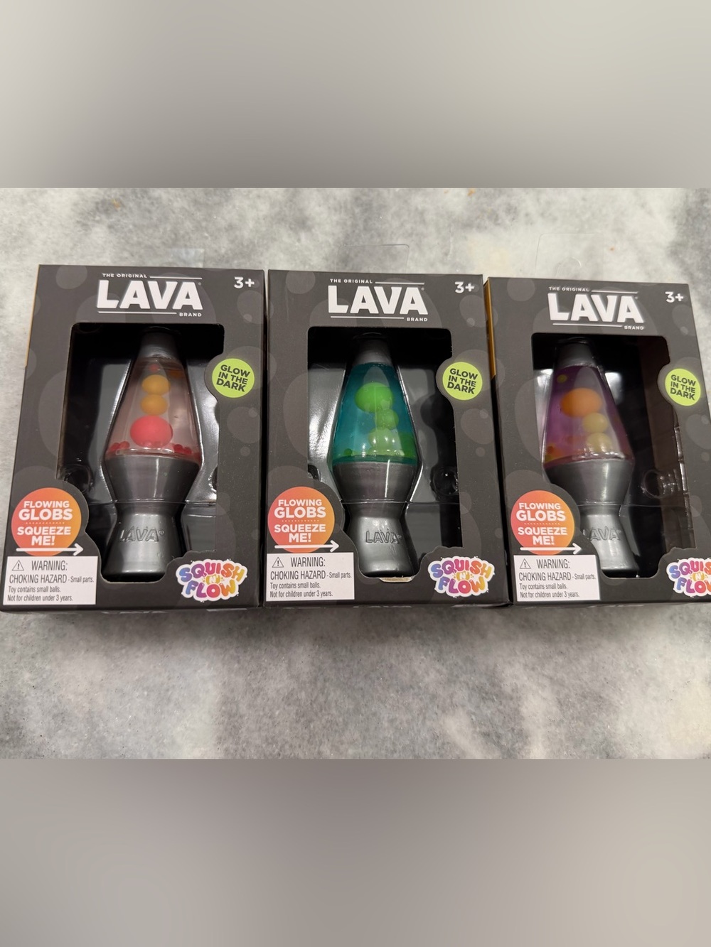 LAVA Squishy Kids Glow-In-The-Dark Lava Lamp Toy - Assorted Colors